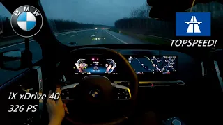 2023 BMW iX xDRIVE 40 326 PS TOPSPEED NIGHT POV DRIVE WÜRZBURG (60 FPS)