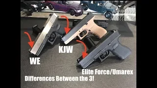 Airsoft Glocks! KJW vs. WE vs. Elite Force/Umarex