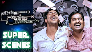 Indru Netru Naalai Super Scenes | Two travelers, one time machine, infinite journeys | Vishnu Vishal