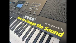 Yamaha PSR-E473 Keyboard | How to Change the Sounds | Rimmers Music