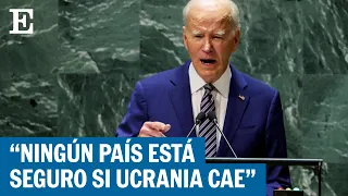 Biden ante la ONU: "Si permitimos que se trocee Ucrania, ¿está segura alguna nación?" | EL PAÍS