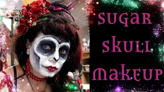 Easy Sugar Skull Makeup Tutorial - Day of the Dead Facepaint