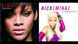 Rihanna Vs Nicki Minaj Disturbia Starships (DJ Looly Mashup #166)