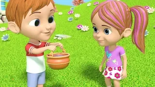 Jack And Jill Went Up The Hill | Nursery Rhymes for Children | Cartoons for Kids