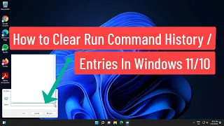 Clear Run Command History / Entries In Windows 11/10