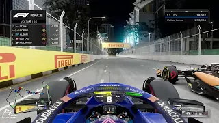 F1™ 23 - ALBON / WILLIAMS / SINGAPORE GP / LOGITECH G29 GAMEPLAY ON PS4