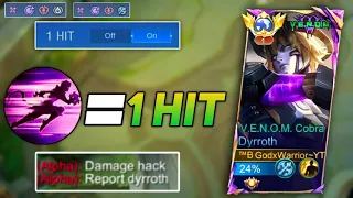 DYRROTH 2ND SKILL = 1 KILL | WTF DAMAGE!!! THEY THINK I’M USING CHEAT🔥MLBB | GODXWARRIOR