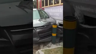 A streetcar and SUV crashed into each other on Canal Street.