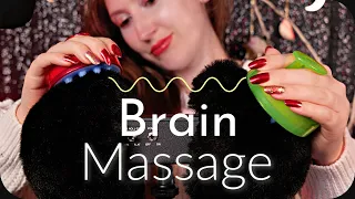 ASMR Massage for Your Brain 🧠  Strong Fluffy Mic/Head Scratch for Tingles, Sleep, Study (NO TALKING)