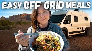 7 Days of Cooking Easy Healthy Meals Off Grid in the Desert (Van)