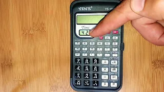 Calculadora Yin's YS-105B - Configurando o relógio, data e hora.