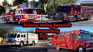 *2022* Firetrucks Responding Compilation Arizona Valley Agencies Volume #1