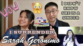 Korean Oppa react to Sarah Geronimo - I SURRENDER version for the first time