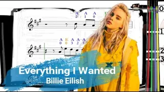 Everything I Wanted | Billie Eilish | Violin SHEET MUSIC [With Fingerings] [Level 3]