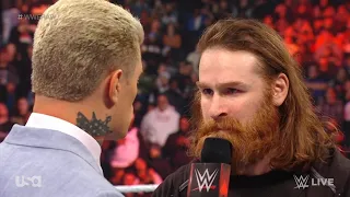 Cody Rhodes confronts Sami Zayn - WWE RAW 2/13/2023