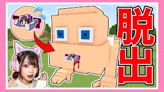 巨大な赤ちゃんに食べられた😱体の中から脱出できる！？【マイクラ 】【Minecraft】【たまちゃん】