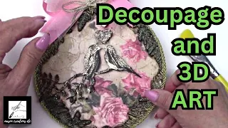 How to Decoupage Rice Paper on Wood for BEGINNERS (Decoupage Tutorial)
