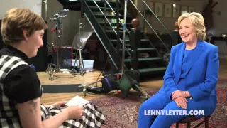 Hillary Clinton & Lena Dunham discuss Lenny Kravitz's Wardrobe Malfunction