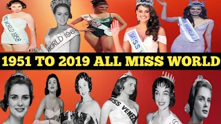 1951 TO 2019 ALL MISS WORLD COMPLETE LIST