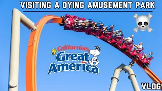 Visiting a Dying Amusement Park… California’s Great America - Santa Clara, CA | VLOG [8/26/23]