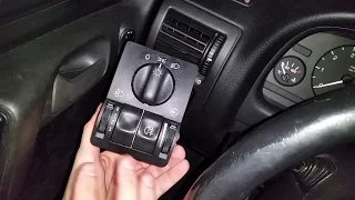 How to disassemble the light switch? Opel Astra G II Vauxhall 1.6 1998