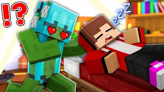 ZOMBIE GIRL Love it JJ in Minecraft Challenge - Maizen JJ and Mikey