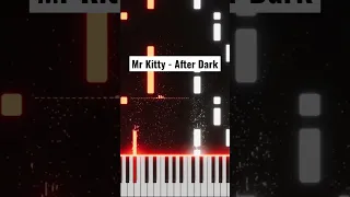 Mr Kitty - After Dark #music #tutorial #piano #cover #shorts