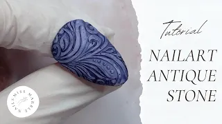 3D carved nailart stone Design - Steineffekt Nageldesign - Stonenailart #nailart #nailsinspo