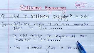 what is software designing? full Explanation | Learn Coding