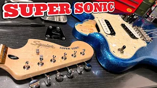 Squier SUPER-SONIC をバラしてみたら穴が空いていたんだが…