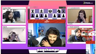 YASSUO REACTS TO XQC GETTING CHECKMATED IN FIRST 10 SECONDS !! HIKARU SHOCKED - POGCHAMPS/CHESS !!