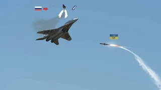 Scary moment! The Russian MiG-29 fighter pilot tried to eject to survive but was unsuccessful.