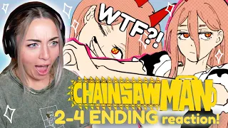 HOW DID I MISS THIS?! | Chainsaw Man ENDING Reaction 2-4