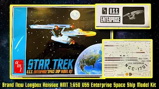 AMT Long Box Reissue 1:650 Scale U.S.S. Enterprise NCC-1701 Space Ship Model Kit