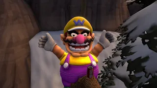 [SFM] Wario dies falling into a wood chipper.