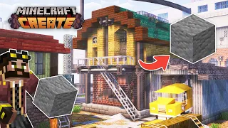 I built an INFINITE ANDESITE FACTORY in Minecraft Create Mod!