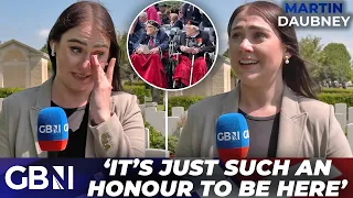 Young reporter TEARS UP at D-Day anniversary: 'Such an honour being here and hearing their stories'