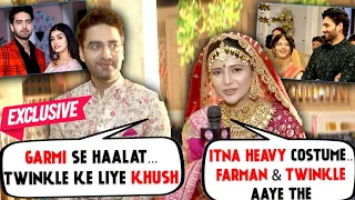 Samridhii- Rohit MEETS Farman Twinkle On YRKKH Sets | Gets CANDID On Gangaur | EXCLUSIVE