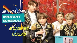 BTS Jungkook, RM, Jimin, and V's Military Enlistment Schedule | New Collab with Casetify