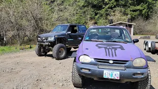 Took the Purple X-90 wheeling since my daughter was in town for a visit