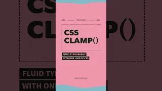 Truly Fluid Typography with One Line of CSS | Clamp()