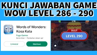 Kunci Jawaban Game WoW Level 286, 287, 288, 289, 290