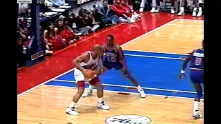 NBA On NBC - Dennis Rodman Battles Charles Barkley In Philly! 1992