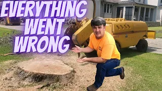 "Stump Grinding Gone Wrong: A Day of Unfortunate Events!"