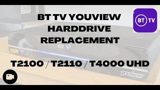 BT TV YouView BOX REPAIR - Hard Drive Replacement Set Top Smart Box T2100 T2110 T4000 UHD - FIX IT!