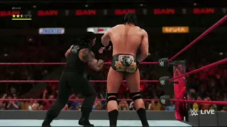 WWE 2K18 - Drew McIntyre vs Finn Balor vs Roman Reigns | RAW