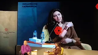 An evening with Mahira khan hosted by Anwar Maqsood at art council Karachi #Mahirakhan#AnwarMaqsood