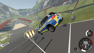 Car jump Arena 19 | Crazy Car Jumps and Crashes | BeamNG drive fun & madness |