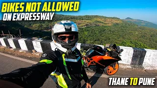 RIDING MY KTM RC 390 On Mumbai Pune Expressway! | Thane to Pune Ride 🔥