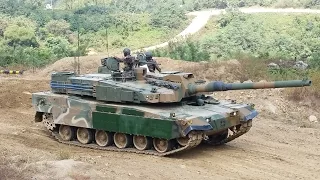 K1A1, K2 BLACK PANTHER TANK  흑표전차 최초공개 시범